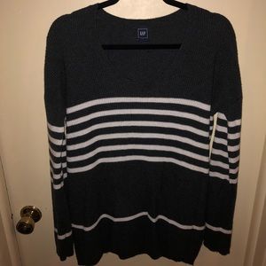 Charcoal Striped Comfy Cozy Sweater!